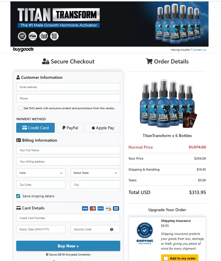 titantransform-order-page